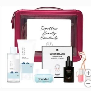K-Beauty 7 step kit with Red Makeup Bag by Sophie